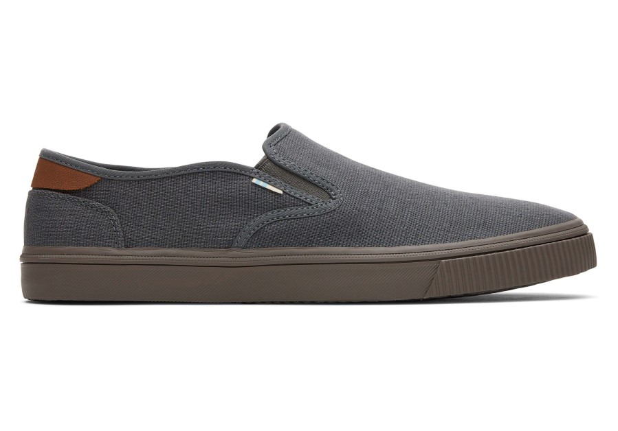 TOMS Baja Graphite Heritage Canvas Slip On Sneaker | Sneakers