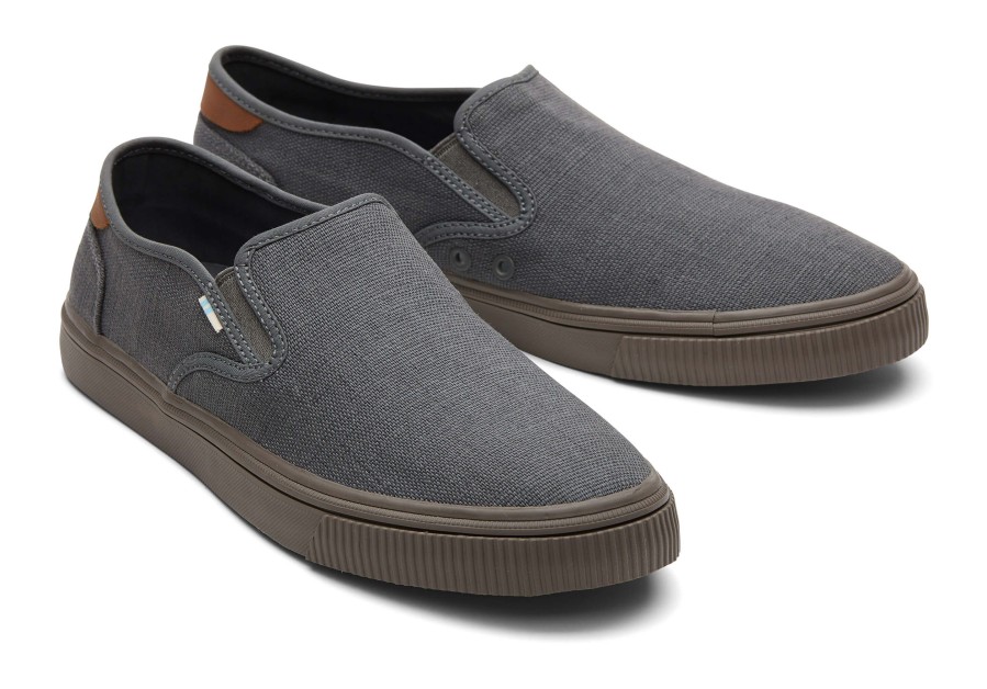 TOMS Baja Graphite Heritage Canvas Slip On Sneaker | Sneakers