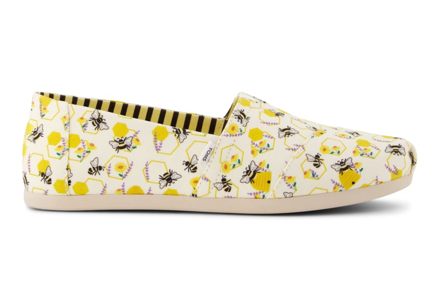 TOMS Alpargata Floral Honeycomb Bees | Alpargatas