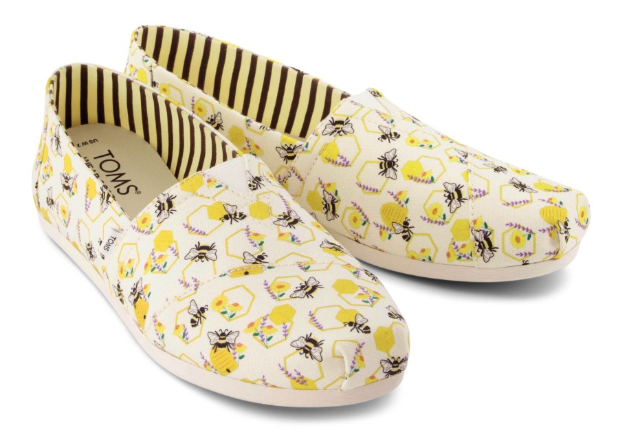 TOMS Alpargata Floral Honeycomb Bees | Alpargatas