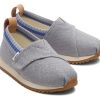 TOMS Resident Grey Heritage Canvas Toddler Sneaker | Slip Ons