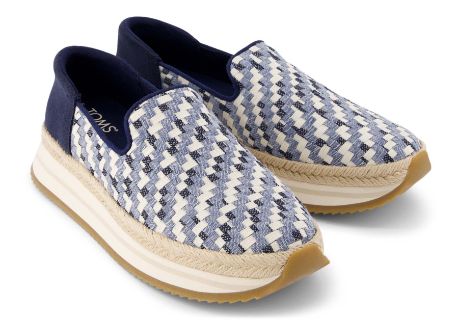 TOMS Jocelyn Blue Denim Espadrille Sneaker | Sneakers