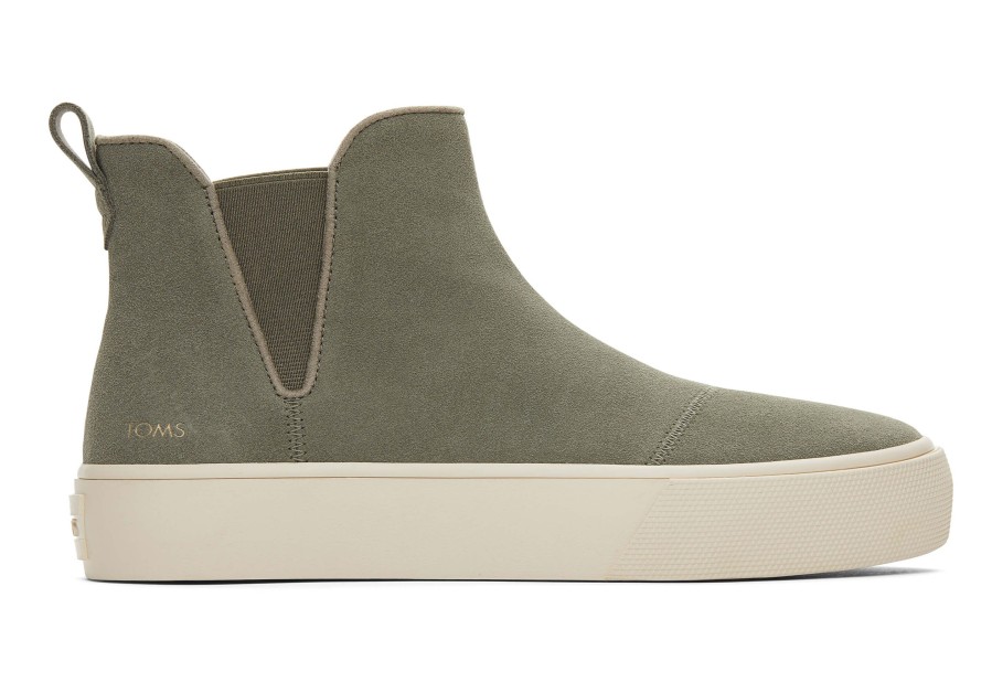 TOMS Fenix Platform Chelsea Vetiver Suede Sneaker | Sneakers