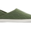 TOMS Ezra Green Quilted Cotton Convertible Slipper|Ezra Green Quilted Cotton Convertible Slipper | Slippers