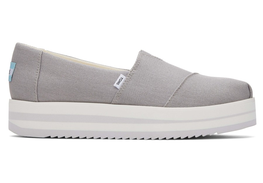 TOMS Alpargata Grey Midform Espadrille|Alpargata Grey Midform Espadrille | Alpargatas