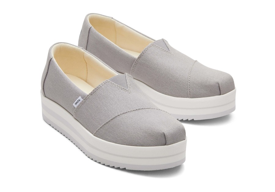 TOMS Alpargata Grey Midform Espadrille|Alpargata Grey Midform Espadrille | Alpargatas