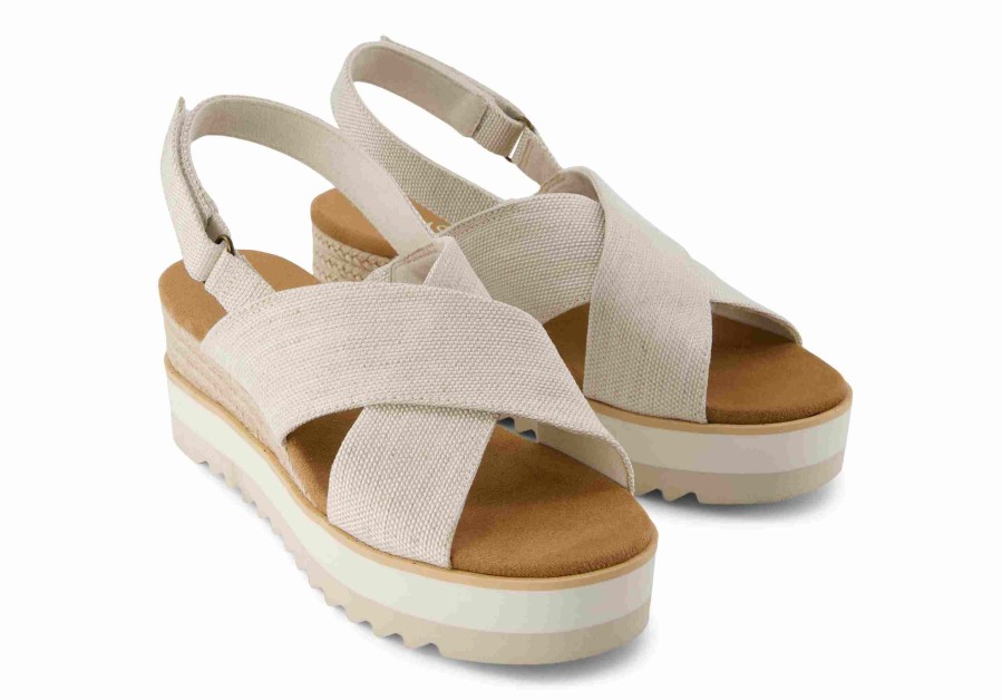 TOMS Diana Crossover Wedge Sandal | Dress Casual