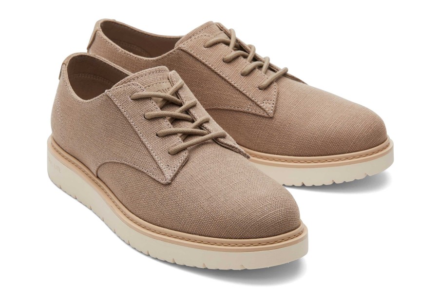 TOMS Navi Trvl Lite Taupe Heritage Canvas Dress Shoe | Dress Shoes