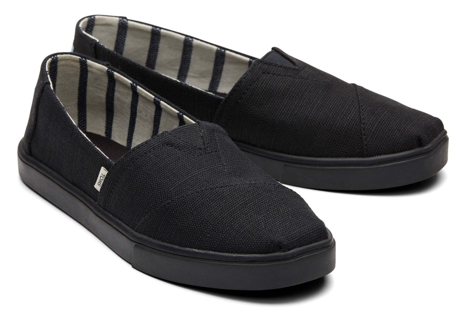 TOMS Alpargata Cupsole All Black Heritage Canvas Slip On|Alpargata Cupsole All Black Heritage Canvas Slip On | Sneakers