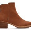 TOMS Marina Leather Heeled Boot | Dress Casual