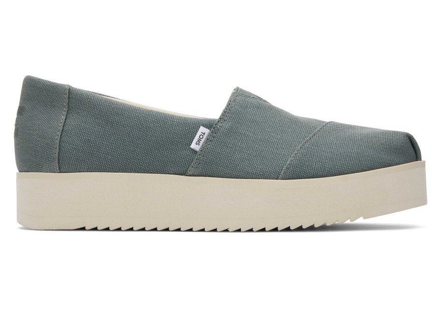 TOMS Alpargata Green Midform Espadrille | Alpargatas