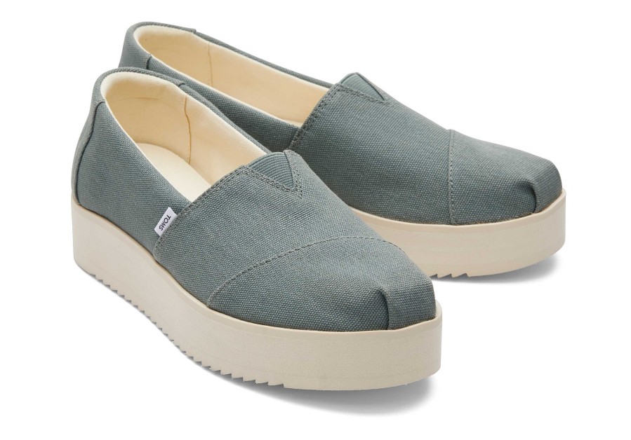 TOMS Alpargata Green Midform Espadrille | Alpargatas