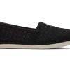 TOMS Alpargata Black Basket Weave Lace | Alpargatas