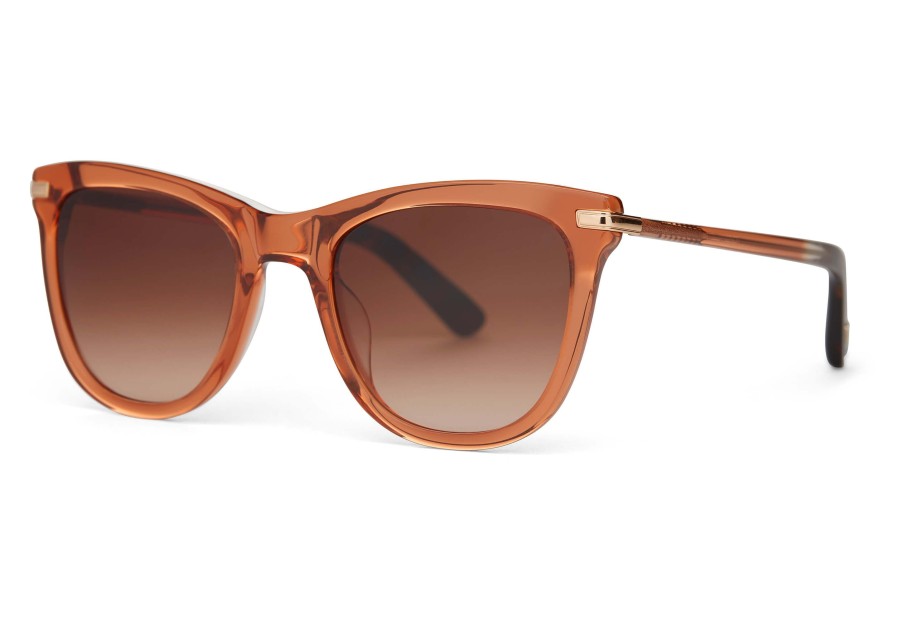 TOMS Victoria Terracotta Crystal Handcrafted Sunglasses | Sunglasses