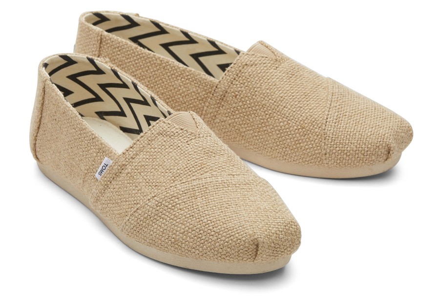 TOMS Alpargata Natural Heritage Canvas Wide Width | Wide Width