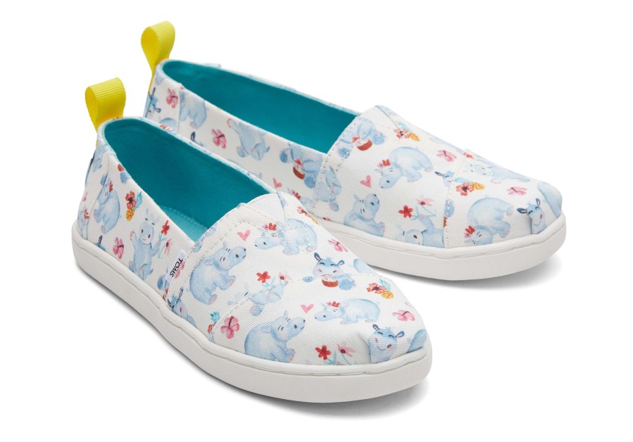 TOMS Youth Alpargata Summer Hippos | Alpargatas