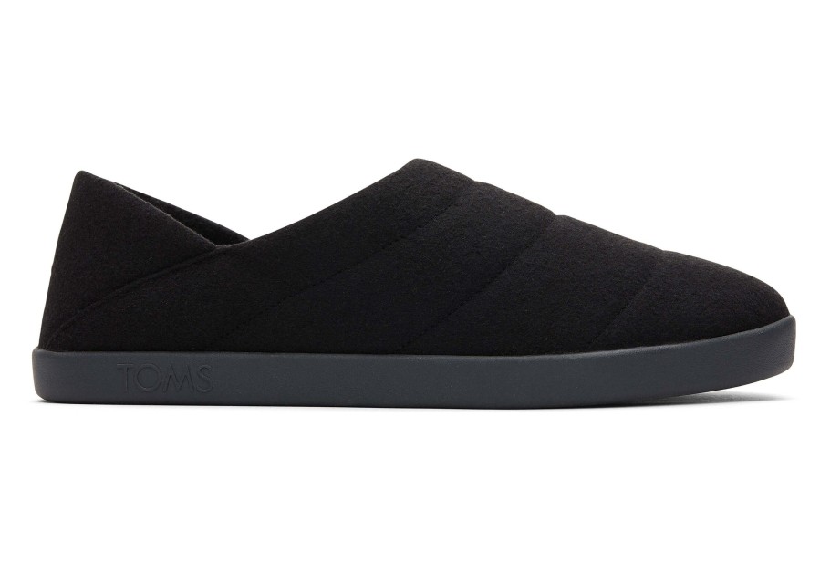 TOMS Ezra Black Faux Fleece Convertible Slipper|Ezra Black Faux Fleece Convertible Slipper | Slippers