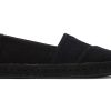 TOMS Alpargata Rope 2.0 Black Linen Espadrille | Alpargatas