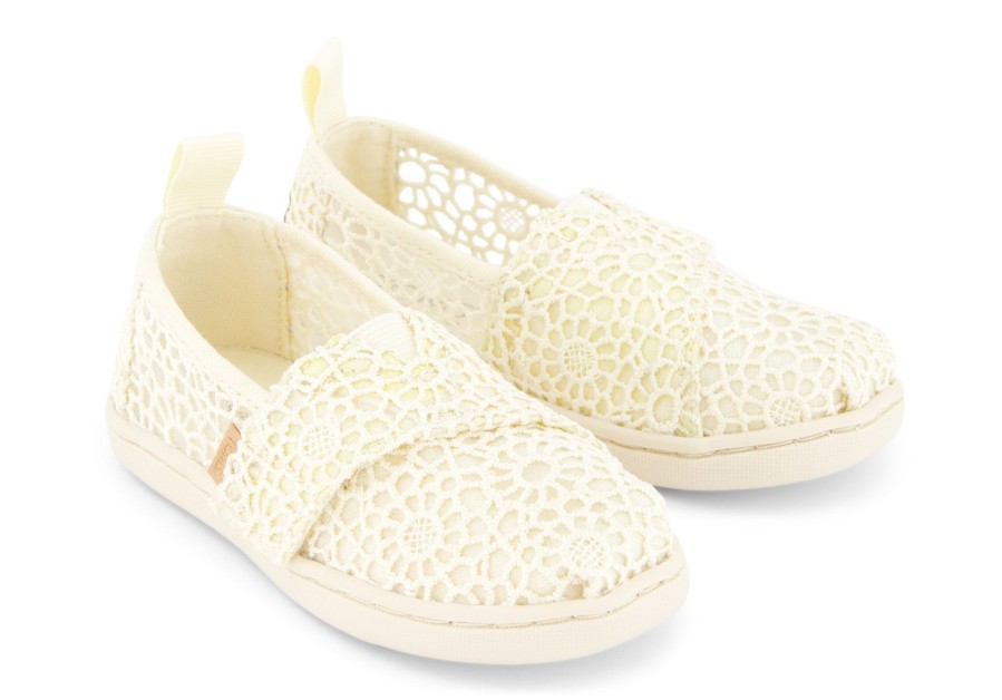 TOMS Alpargata Natural Moroccan Crochet Toddler Shoe | Alpargatas