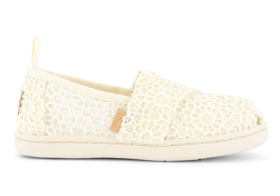 TOMS Alpargata Natural Moroccan Crochet Toddler Shoe | Alpargatas