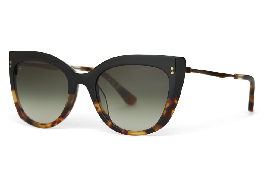 TOMS Sophia Black Tortoise Fade Handcrafted Sunglasses | Sunglasses