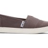 TOMS Youth Alpargata Grey Canvas Kids Shoe | Alpargatas