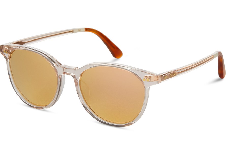 TOMS Bellini Champagne Crystal Handcrafted Sunglasses | Sunglasses