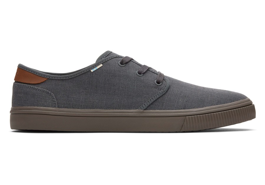 TOMS Carlo Graphite Heritage Canvas Lace-Up Sneaker | Sneakers