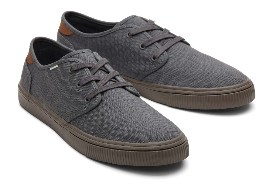 TOMS Carlo Graphite Heritage Canvas Lace-Up Sneaker | Sneakers