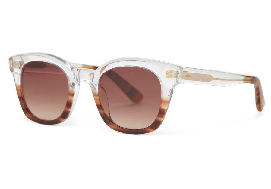 TOMS Rome Mocha Fade Handcrafted Sunglasses | Sunglasses