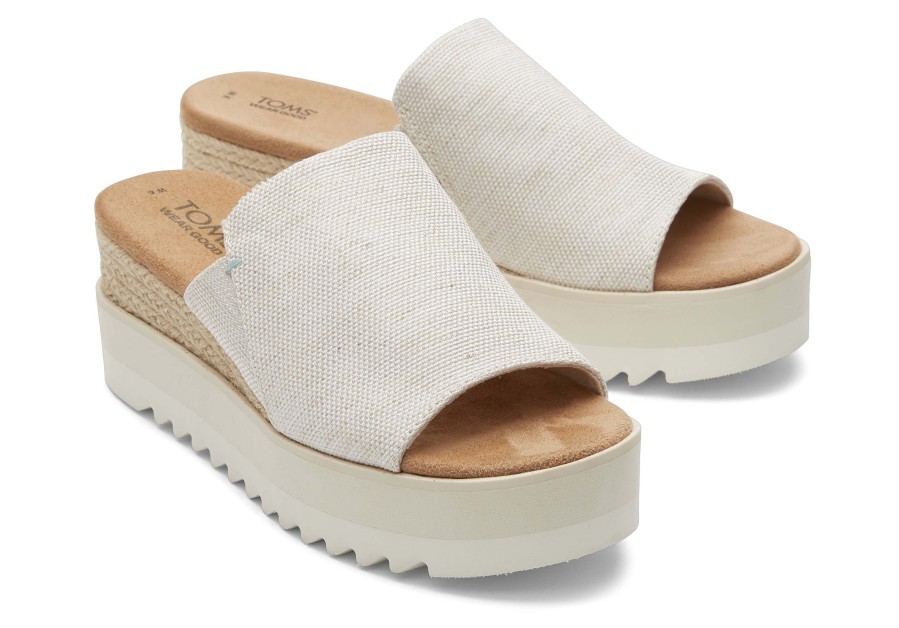 TOMS Diana Mule Natural Wide Sandal | Dress Casual