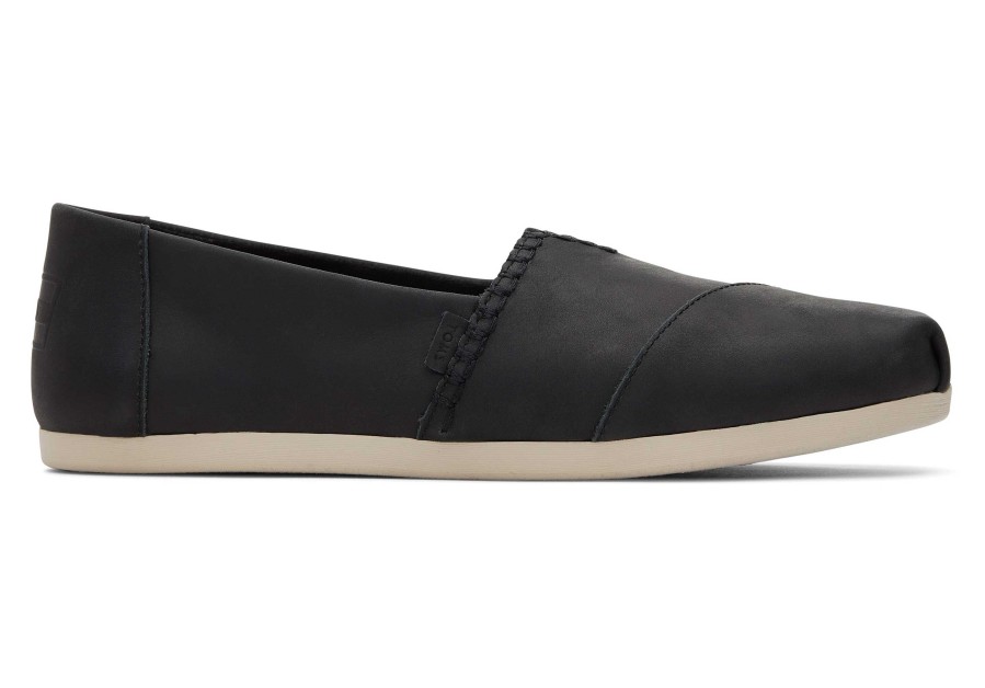 TOMS Alpargata Black Leather | Alpargatas