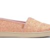 TOMS Youth Alpargata Pink Glitter Kids Shoe | Alpargatas