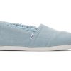 TOMS Alpargata Fringed Washed Denim | Alpargatas