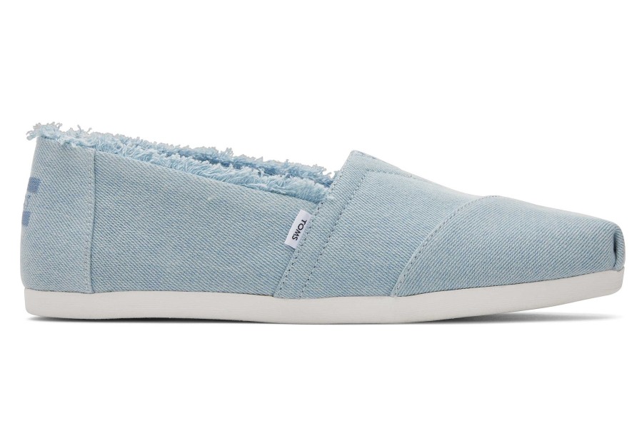 TOMS Alpargata Fringed Washed Denim | Alpargatas