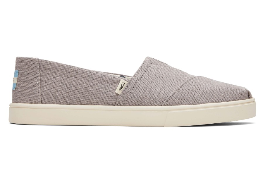 TOMS Alpargata Cupsole Grey Heritage Canvas Slip On | Sneakers