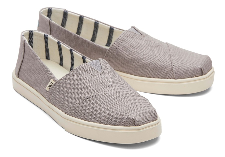 TOMS Alpargata Cupsole Grey Heritage Canvas Slip On | Sneakers