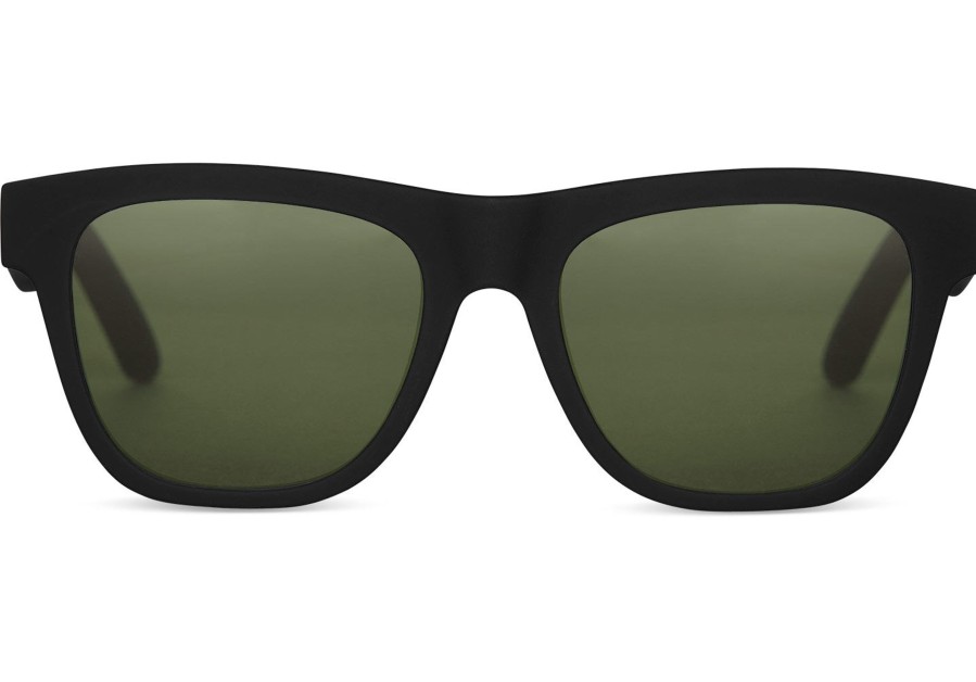 TOMS Dalston Black Polarized Traveler Sunglasses | Sunglasses