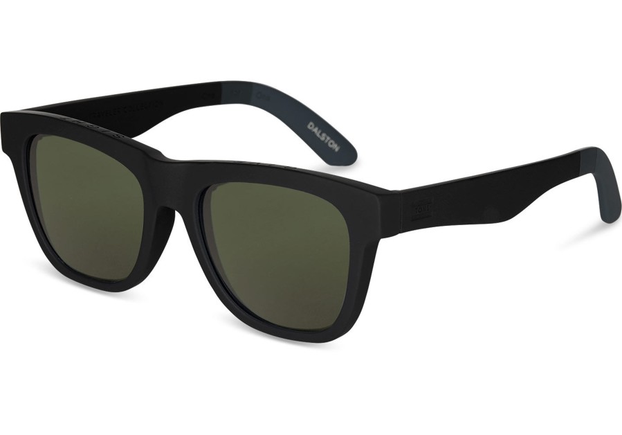 TOMS Dalston Black Polarized Traveler Sunglasses | Sunglasses