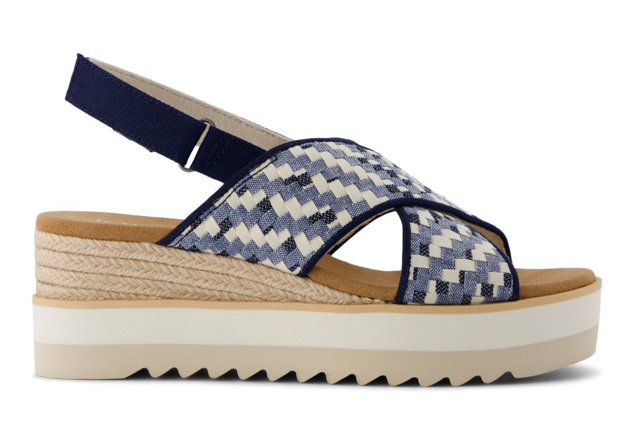 TOMS Diana Crossover Wedge Sandal | Dress Casual