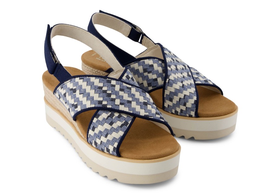 TOMS Diana Crossover Wedge Sandal | Dress Casual