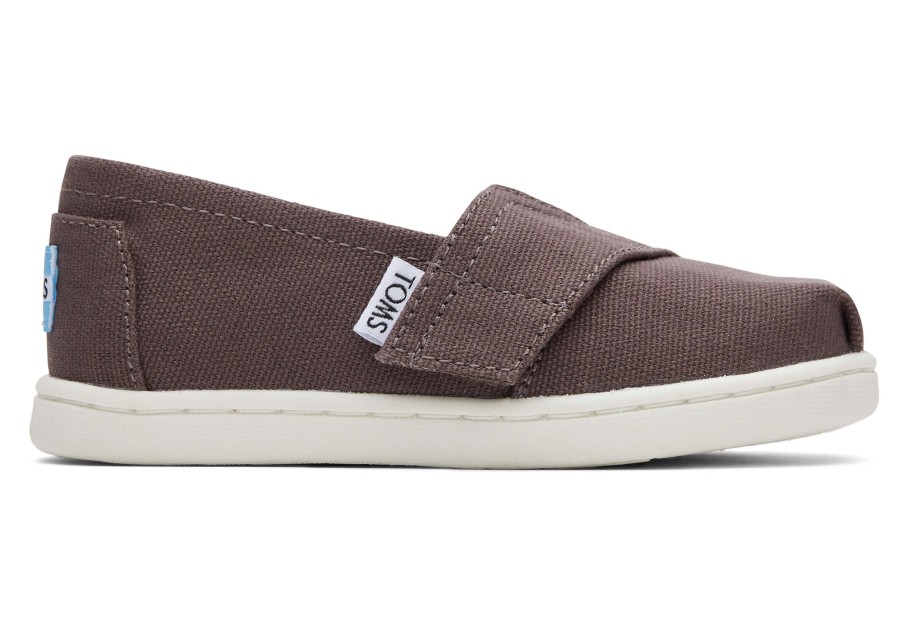 TOMS Alpargata Grey Canvas Toddler Shoe | Alpargatas