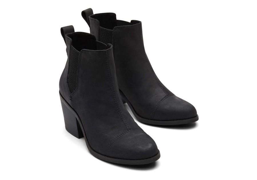 TOMS Everly Nubuck Heeled Boot | Boots & Booties