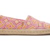 TOMS Alpargata Rope 2.0 Pink Geometric Espadrille | Alpargatas