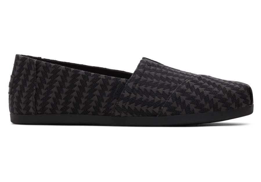 TOMS Alpargata Black Triangle Woven | Alpargatas