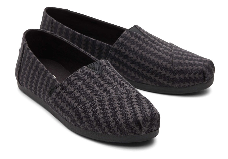 TOMS Alpargata Black Triangle Woven | Alpargatas