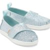 TOMS Alpargata Mint Cosmic Glitter Toddler Shoe | Alpargatas