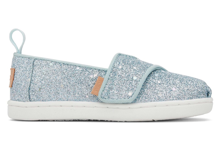 TOMS Alpargata Mint Cosmic Glitter Toddler Shoe | Alpargatas