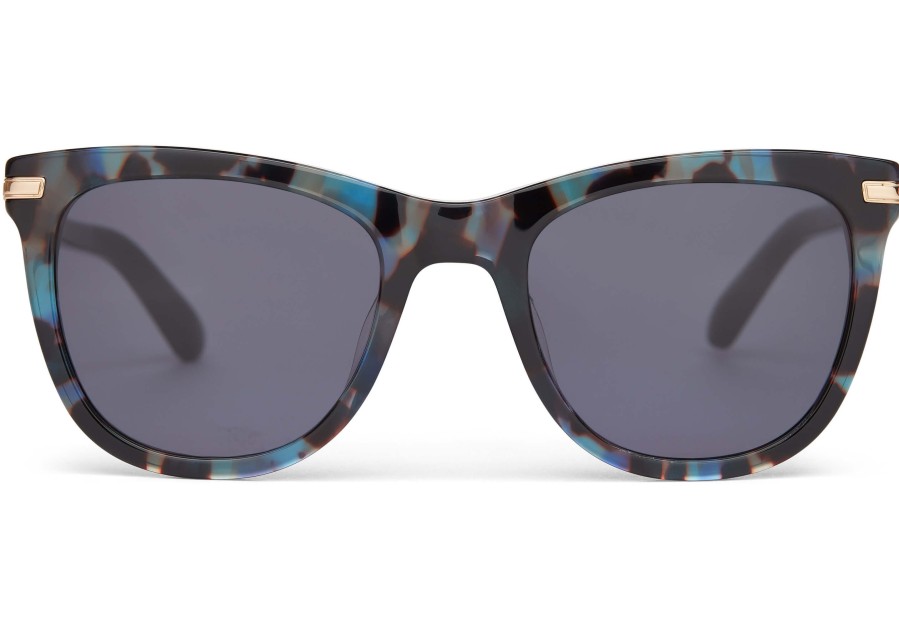 TOMS Victoria Blue Tortoise Handcrafted Sunglasses | Sunglasses