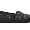 TOMS Youth Alpargata Black Cosmic Glitter Kids Shoe | Alpargatas